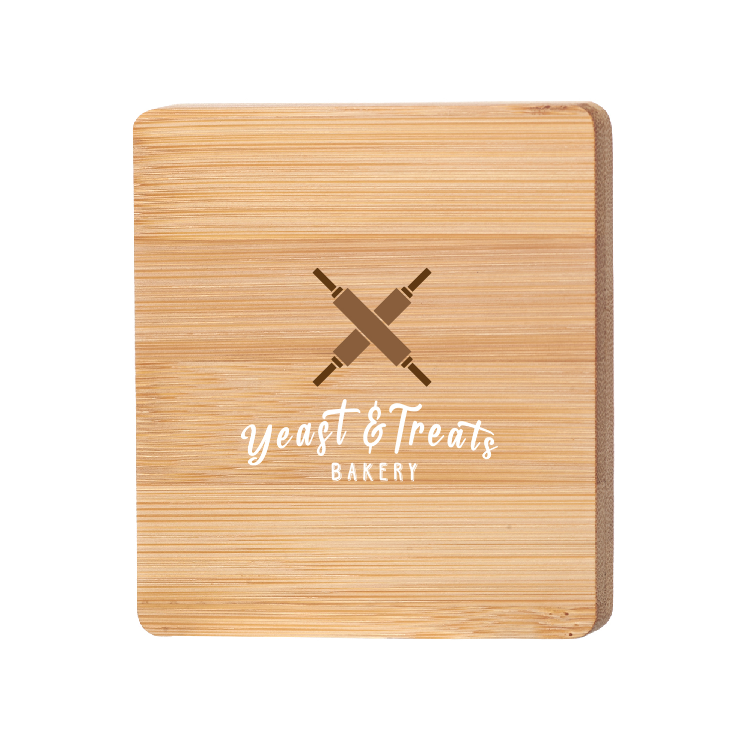 Square Bamboo Coaster with Bottle Opener (Full Color Imprint) 2