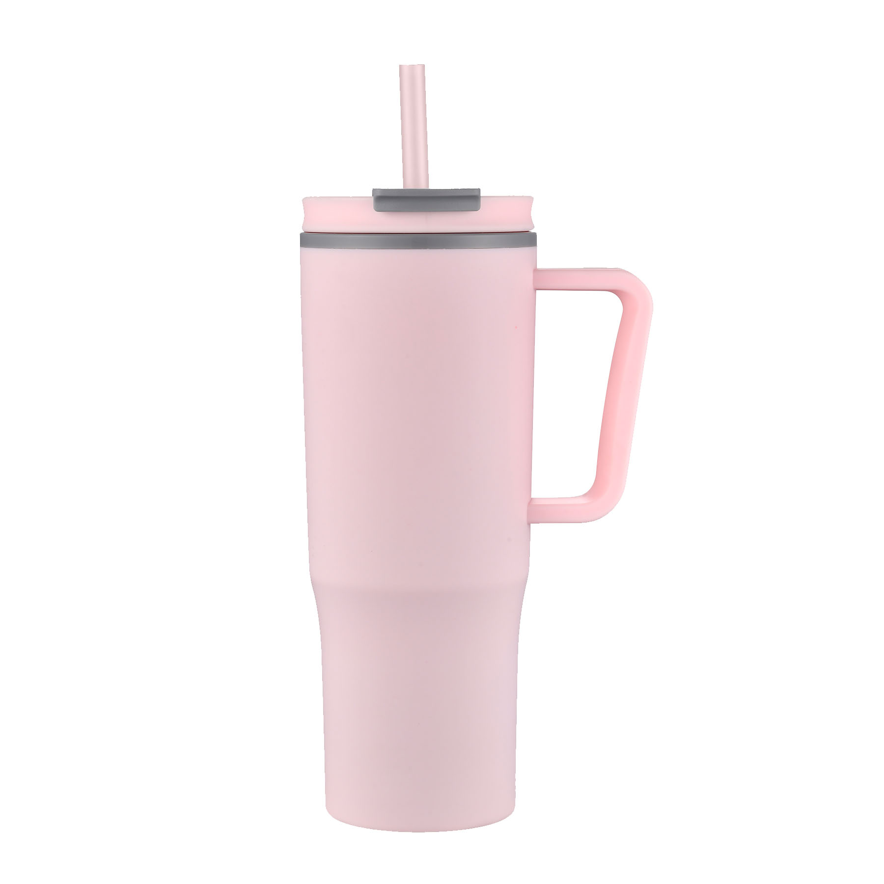 30 oz. Plasitc Handle Mug with Twist Closure Straw Lid 3