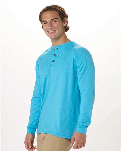 Unisex Henley Long Sleeve T-Shirt - BM3101 21