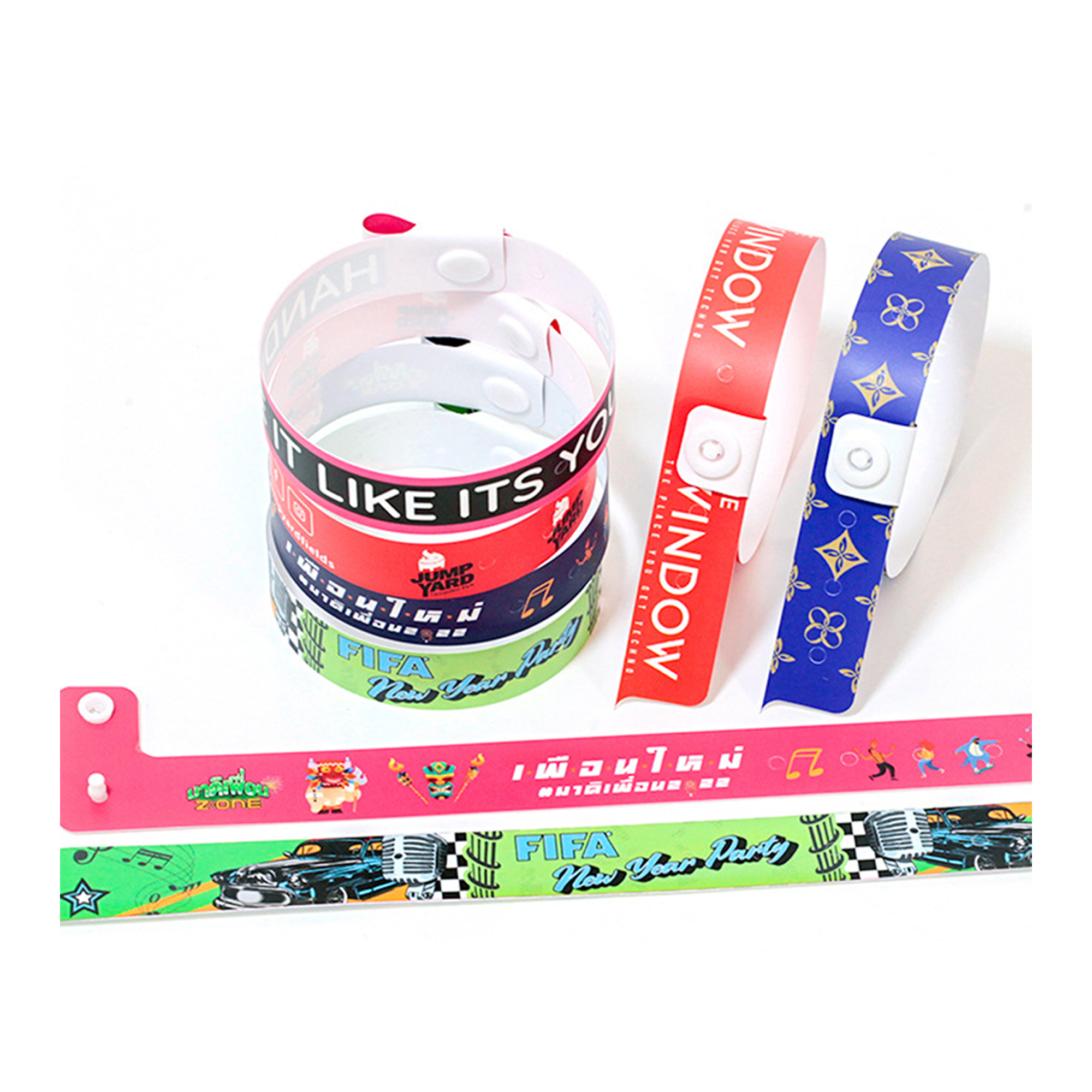 Custom L-Shaped PVC Flexible Press Wristband 3