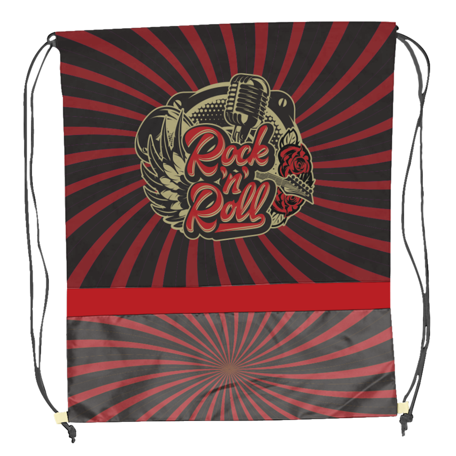 Sublimation Horizontal Multi-Panel Polyester Drawstring Bag 2