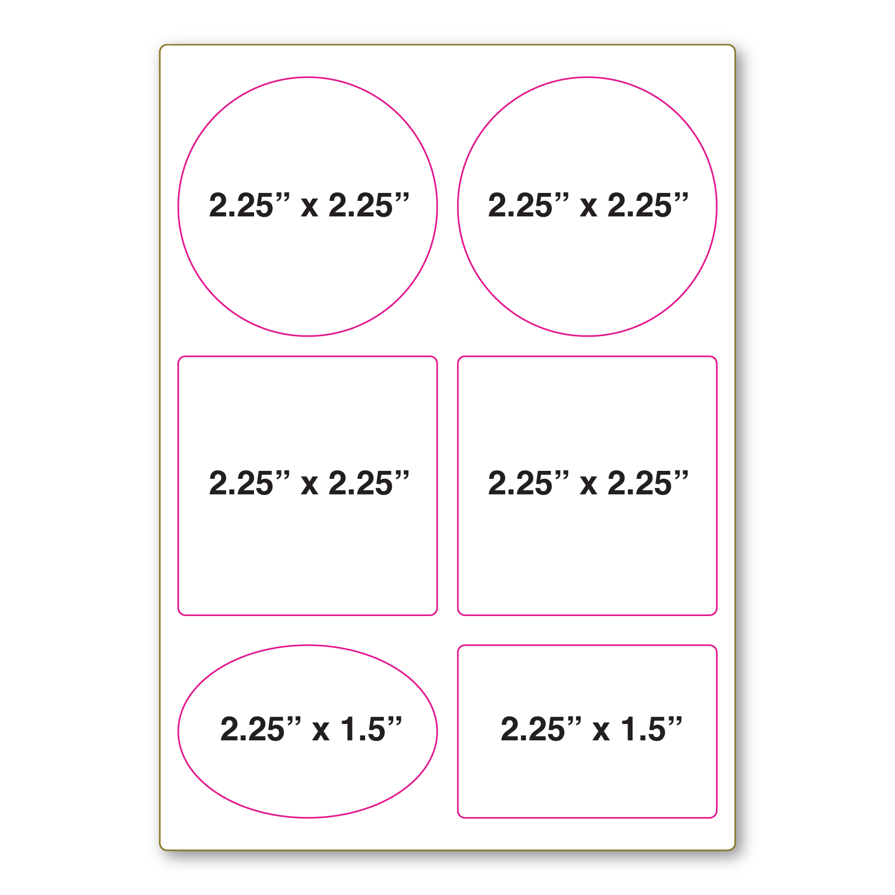 Repositionable Decal Sticker Sheet 5" x 7" - 4 Mil 1