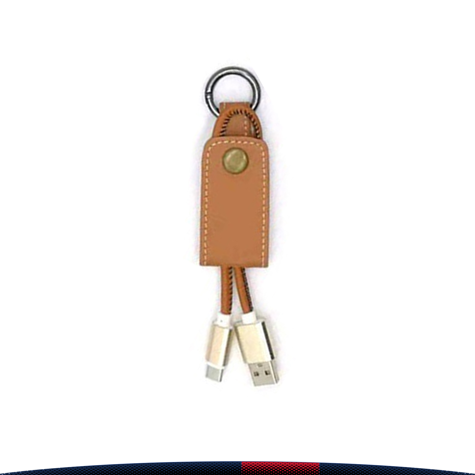 Leather Keychain Charging Cable 5