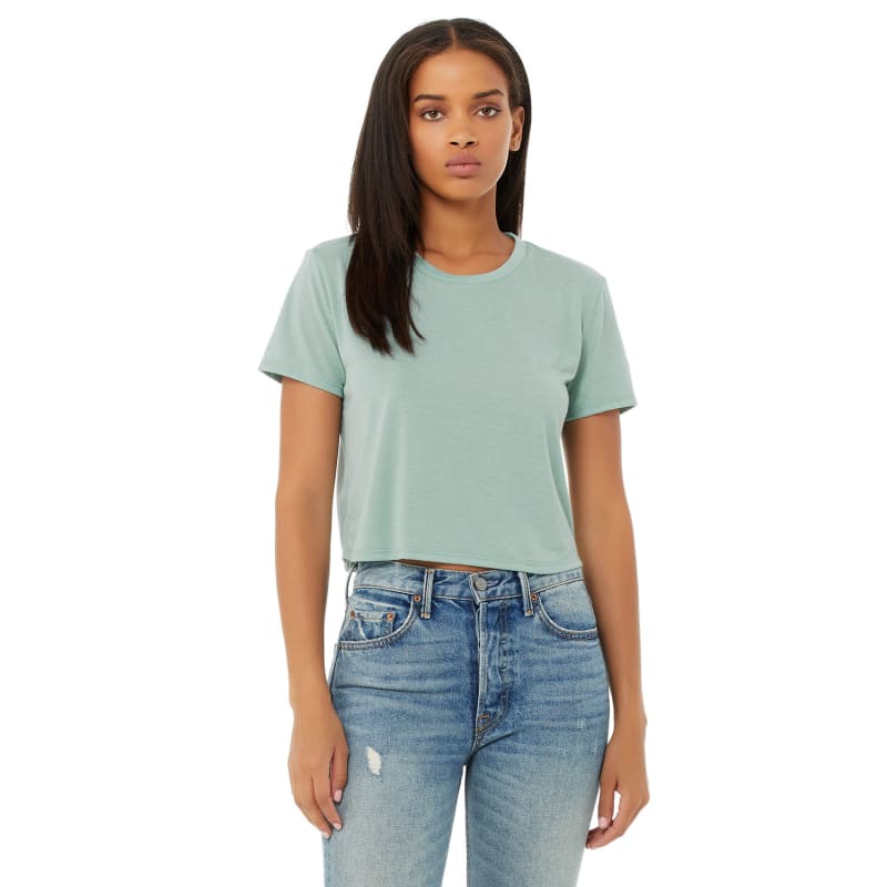 Bella + Canvas Ladies' Flowy Cropped T-Shirt 8