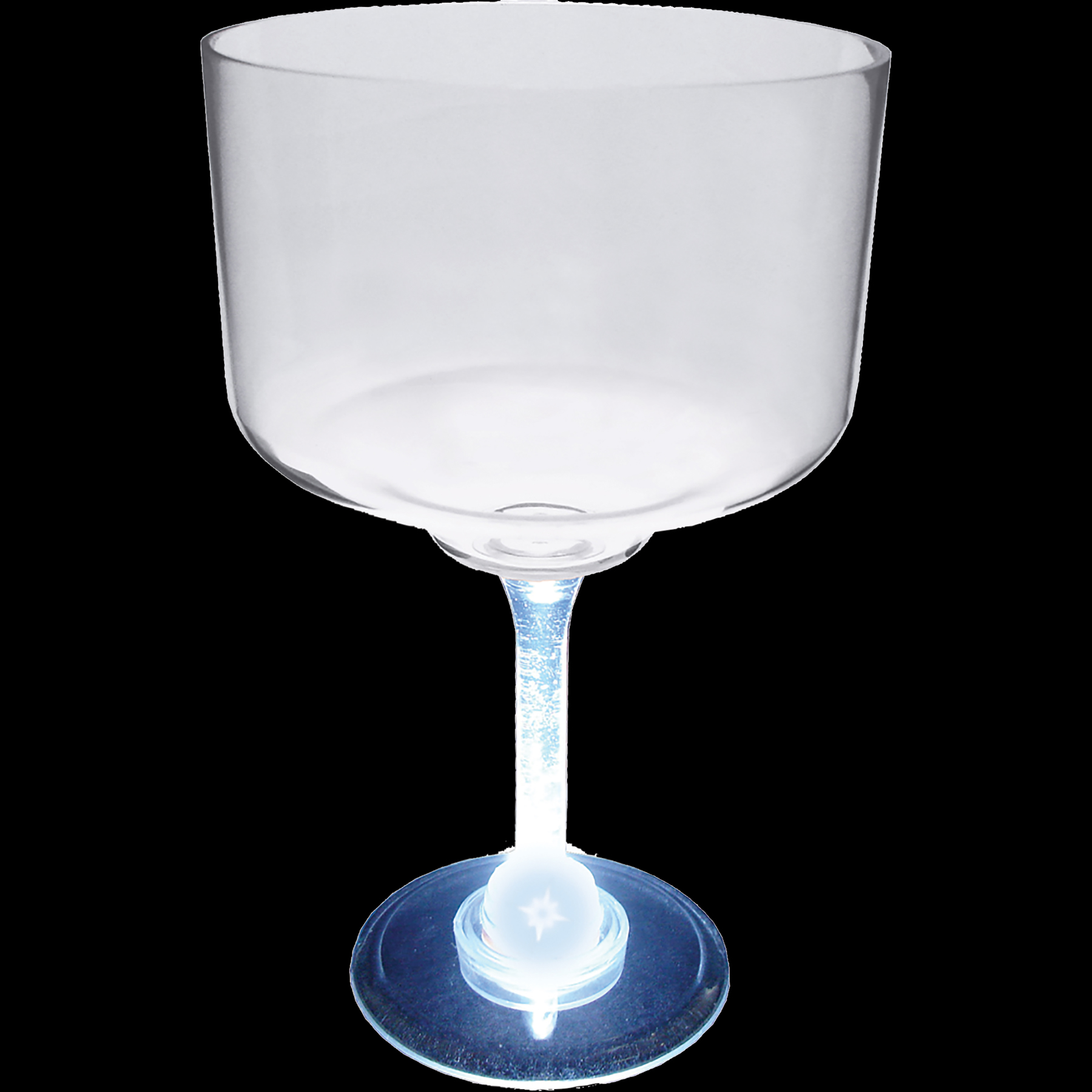 18oz Light Up Standard Stem Plastic Margarita Glass 12