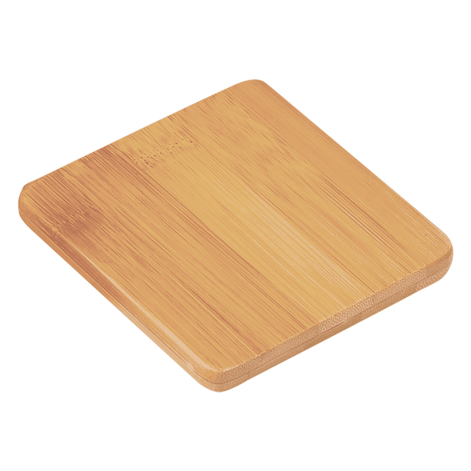 3 1/2" x 3 1/2" Square Bamboo Coaster 2