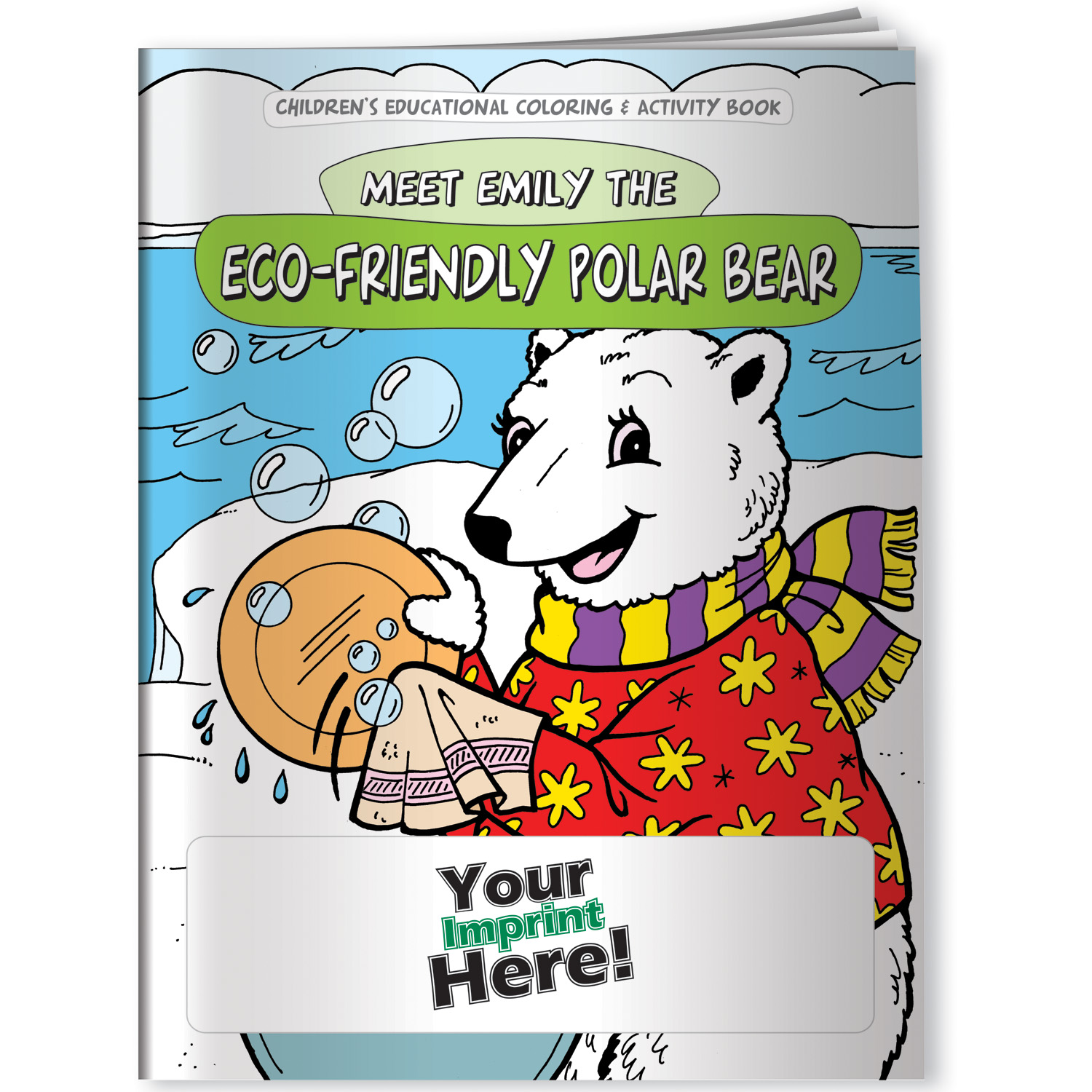 Coloring Book - Eco-Friendly Polar Bear 2