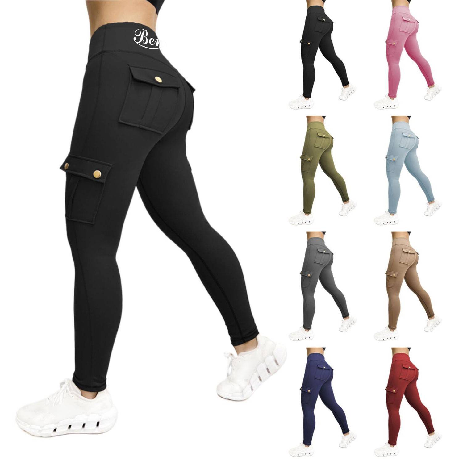 Workwear-style sports yoga leggings 7