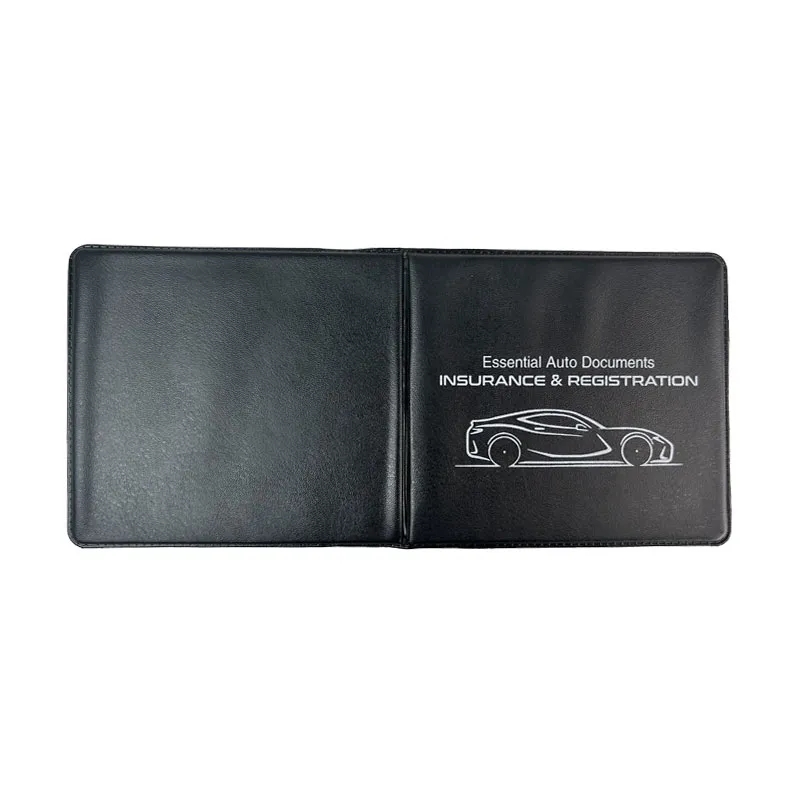 Custom Auto Registration & Insurance Vinyl PVC Card Holder 6