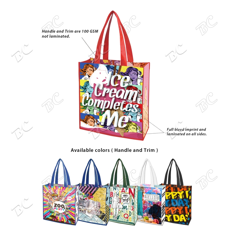 Free Shipping 9.5 x 11.5 Small Quantity Custom All Sides Laminated Bag 3