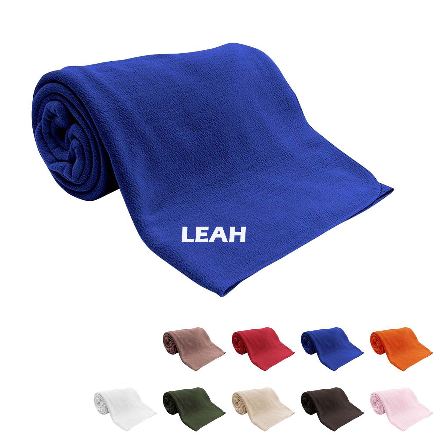 Domestic Made Ultra Soft Microfleece Colored Couch Blanket 2