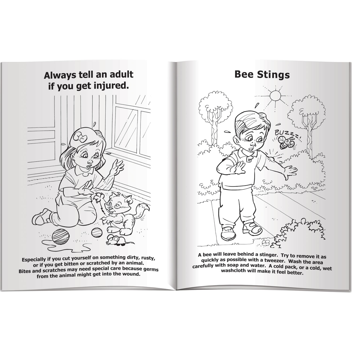 Combo Pack - CB1142 Coloring Book & 4-Pack of Crayons (Imprinted) in a Poly Bag 2