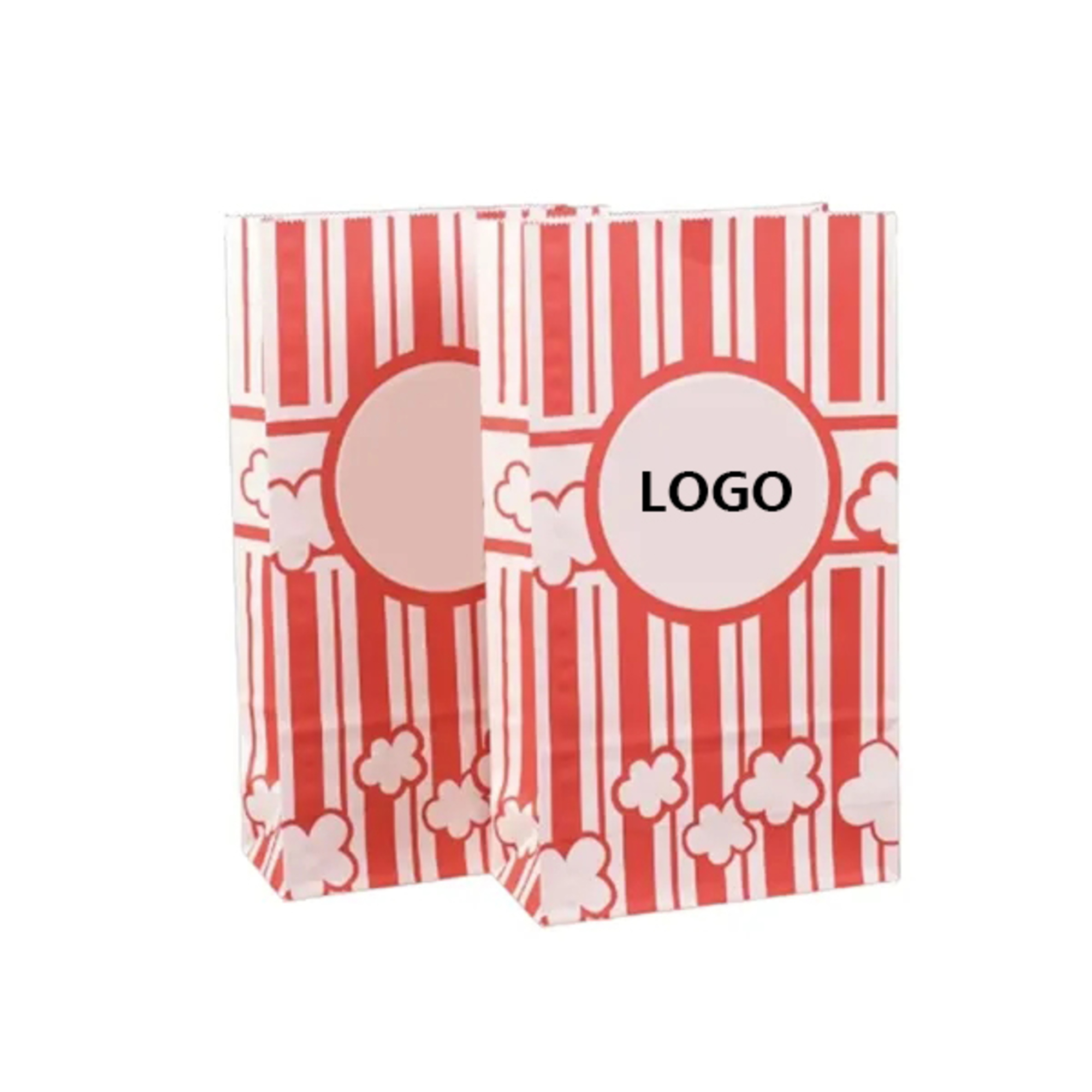 Flat Paper Bottom Popcorn Bags 2