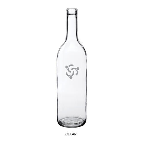 Wine Bottle-shaped Glass Water Bottle - Double Transparent 1