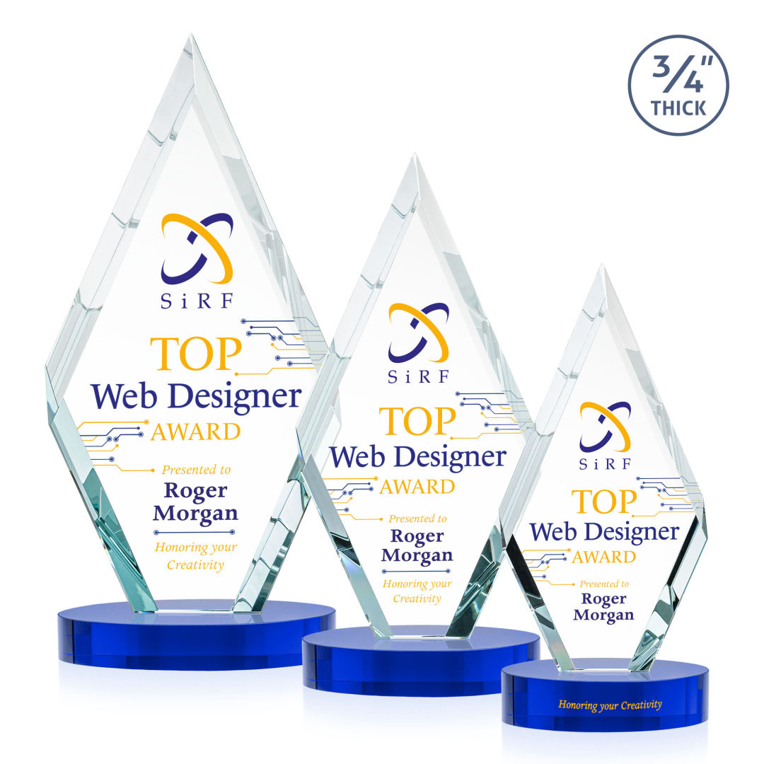 Richmond VividPrint™ Award on Alberton Base - Blue 1