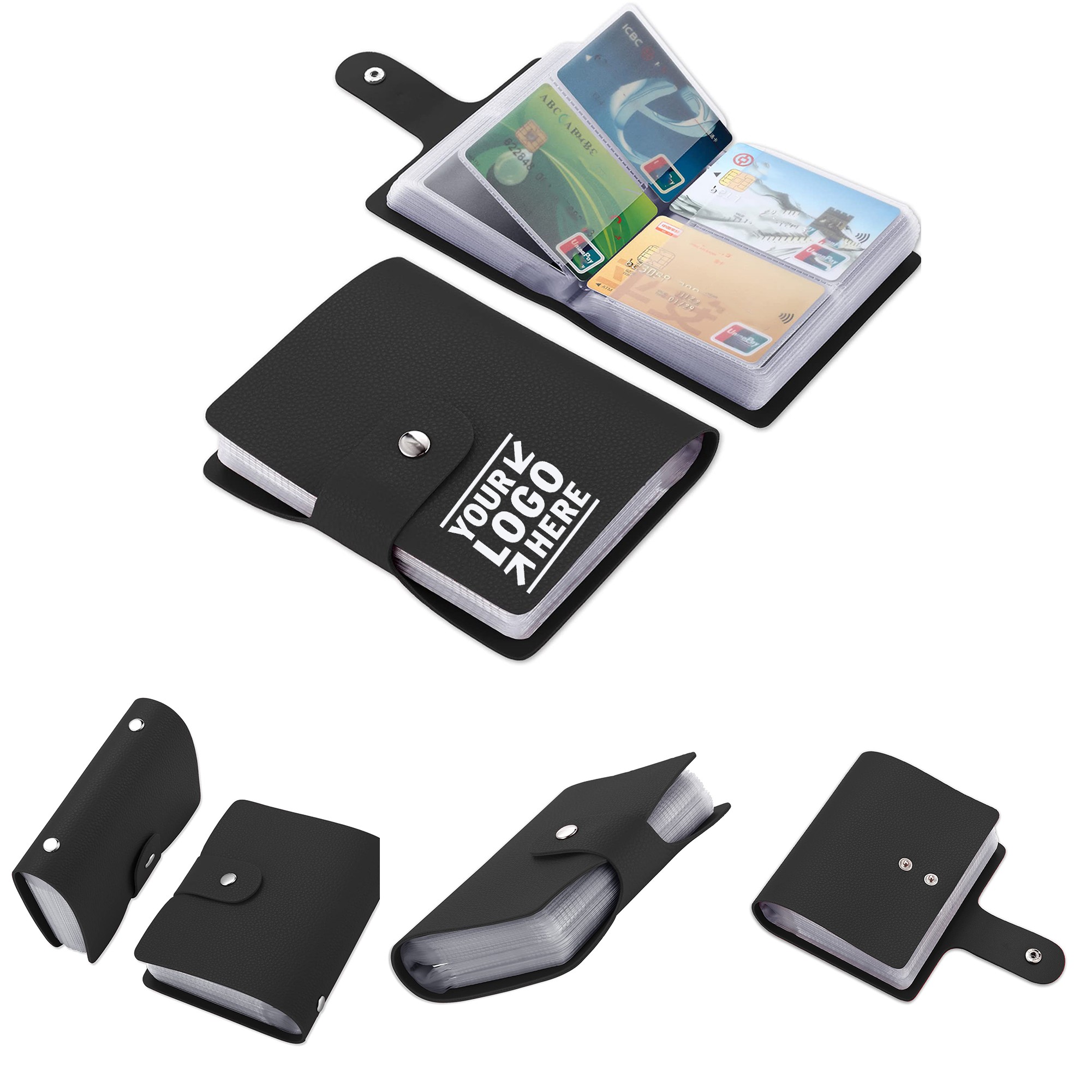 Business Card Organizer with 60 Card Slots 1