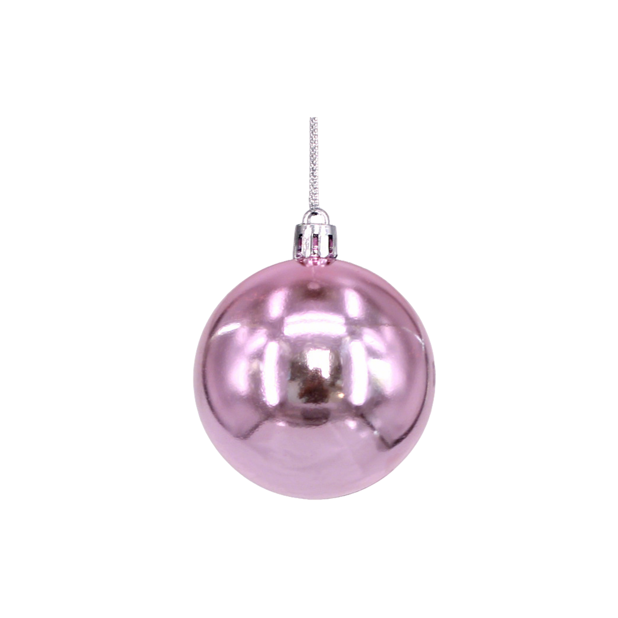 Plastic Ornament Ball With Aluminum Plate 3.2" Diameter 28