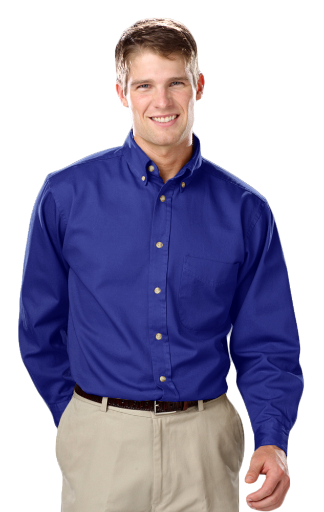 Men's L/S 100% cotton twill Shirt 54