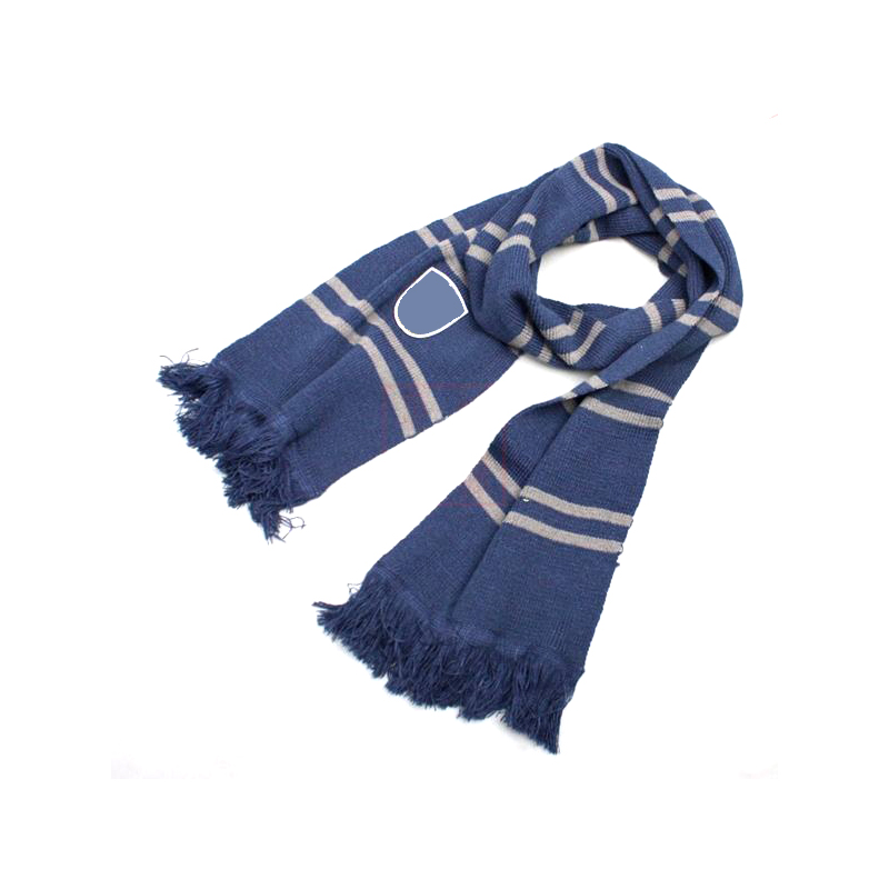 Two-Tone Fleece Knit Scarf With Fringe 2