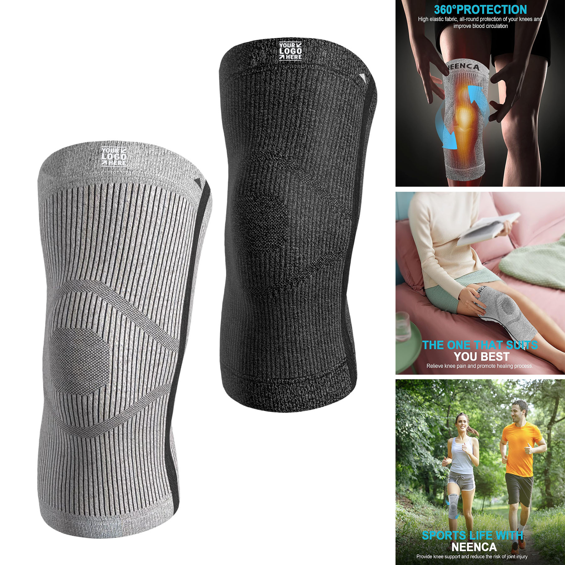 Women Men Joint Pain Relief Swelling Inflammation Circulation Knee Compression Sleeve