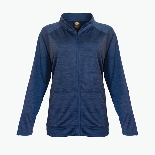 #L250 / Imperial Space Dye Women's Full Zip Mock-Neck Jacket 3
