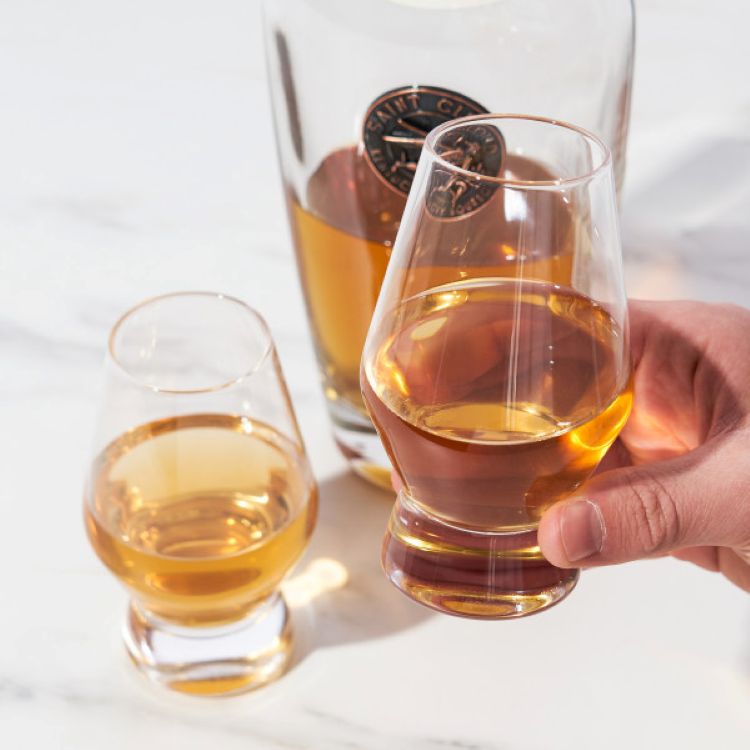 Viski® Raye Footed Crystal Scotch Glass, set of 2 12