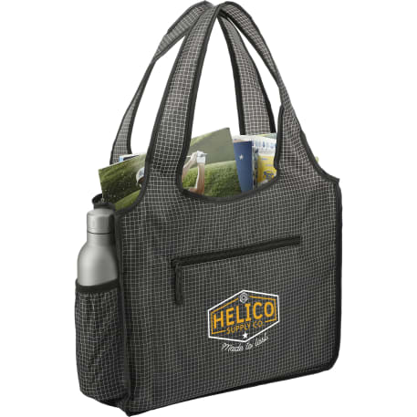 Grid Bungalow Tote, custom tote bag with logo imprint 15