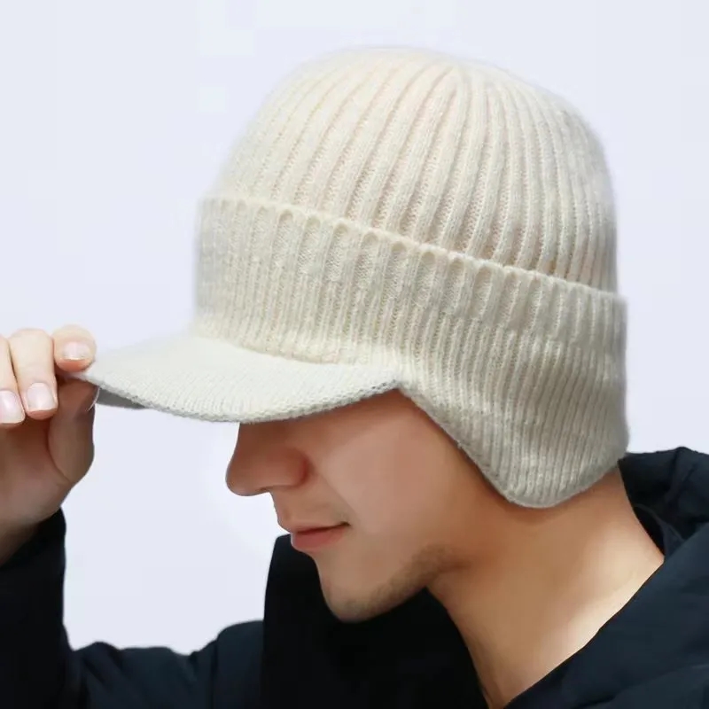 Winter For Men Outdoor Fleece Hat Scarf Set 3