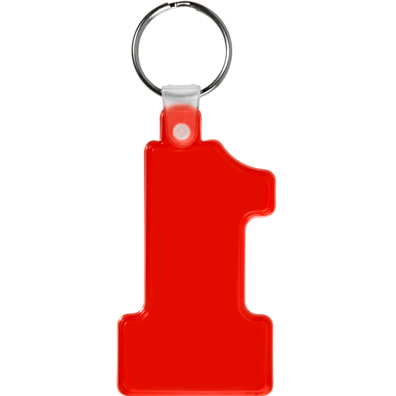 Number One Soft Plastic Keychains 3