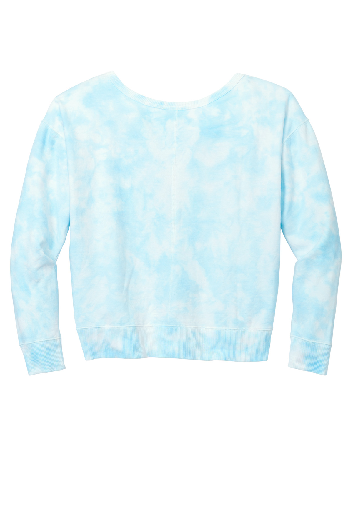 Port & Co Women's Beach Wash Cloud Tie-Dye V-Neck Sweatshirt LPC140V 10
