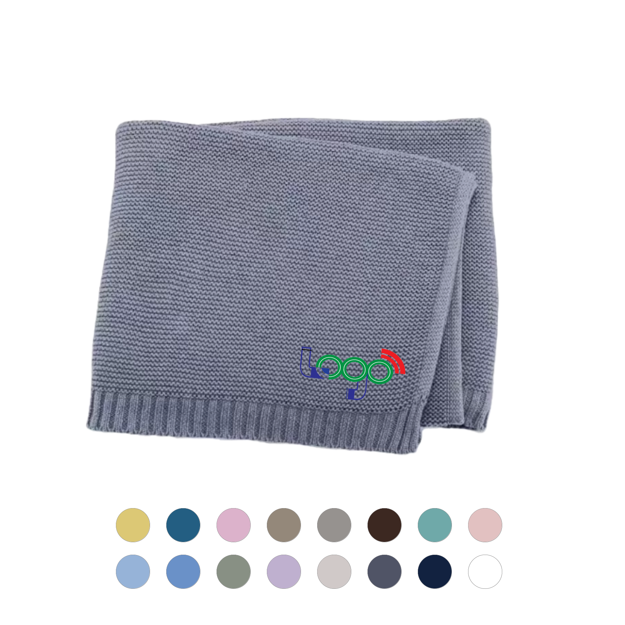 Knitted Cotton Baby Blanket 2