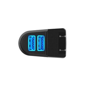 Dual Port USB Car + Wall Plug Charger with LED 3
