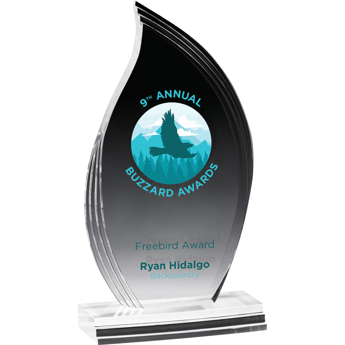 Flame Legend Award (5"x 9 1/2"x 3/4") Full Colour PhotoImage