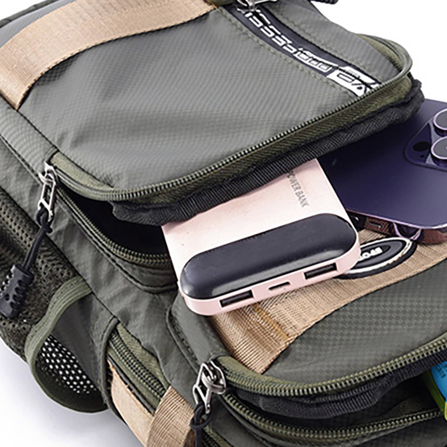 Multi-Pocket Men'S Waterproof Chest Bag 13