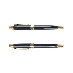 Black Metallic Retractable Cap Ballpoint Pens 6