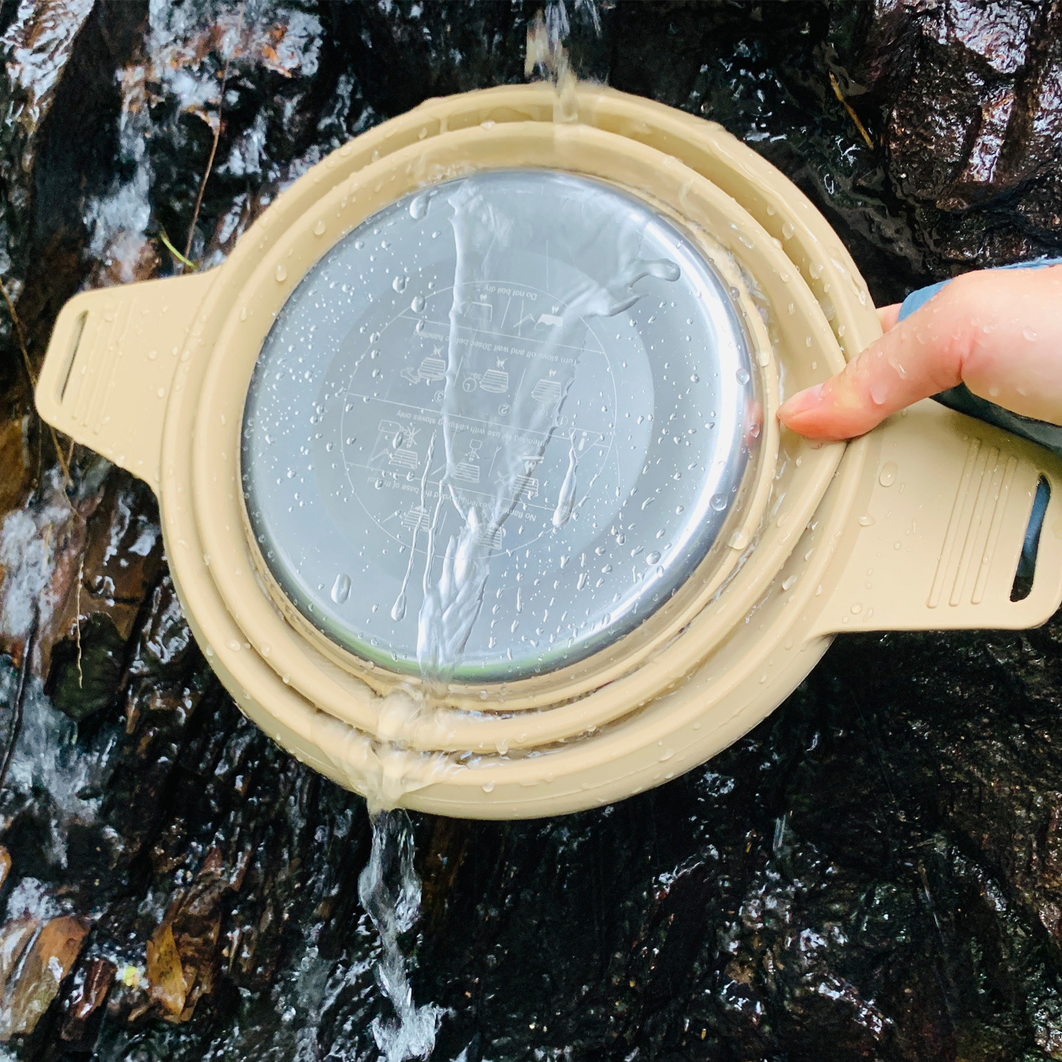 85oz Silicone Folding Camping Pot 8