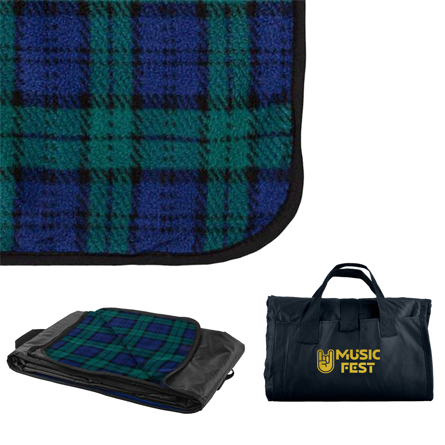 Fleece / Nylon Picnic Blanket 32