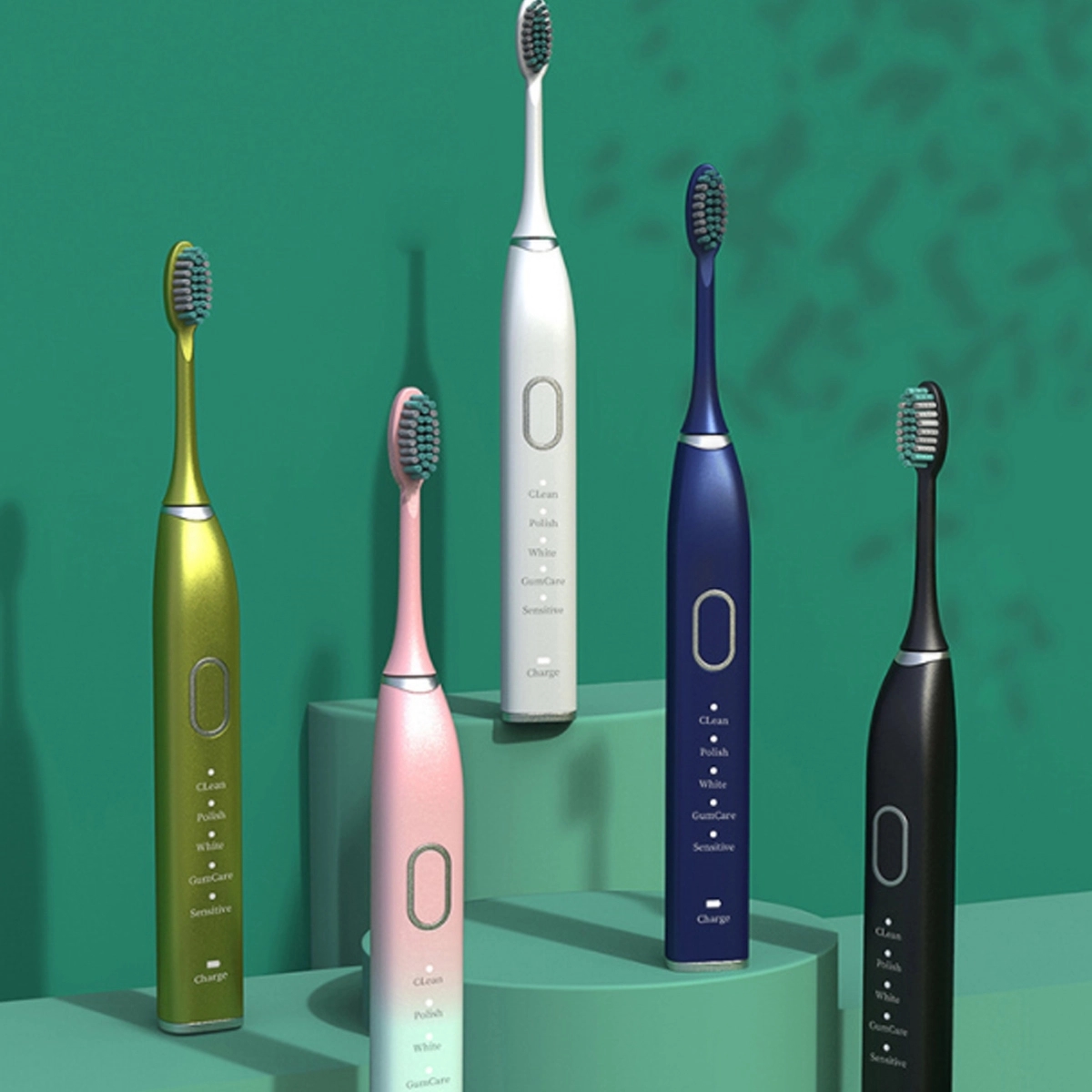 Sonic Electric Toothbrush with 3 Brush Heads and Travel Case 3