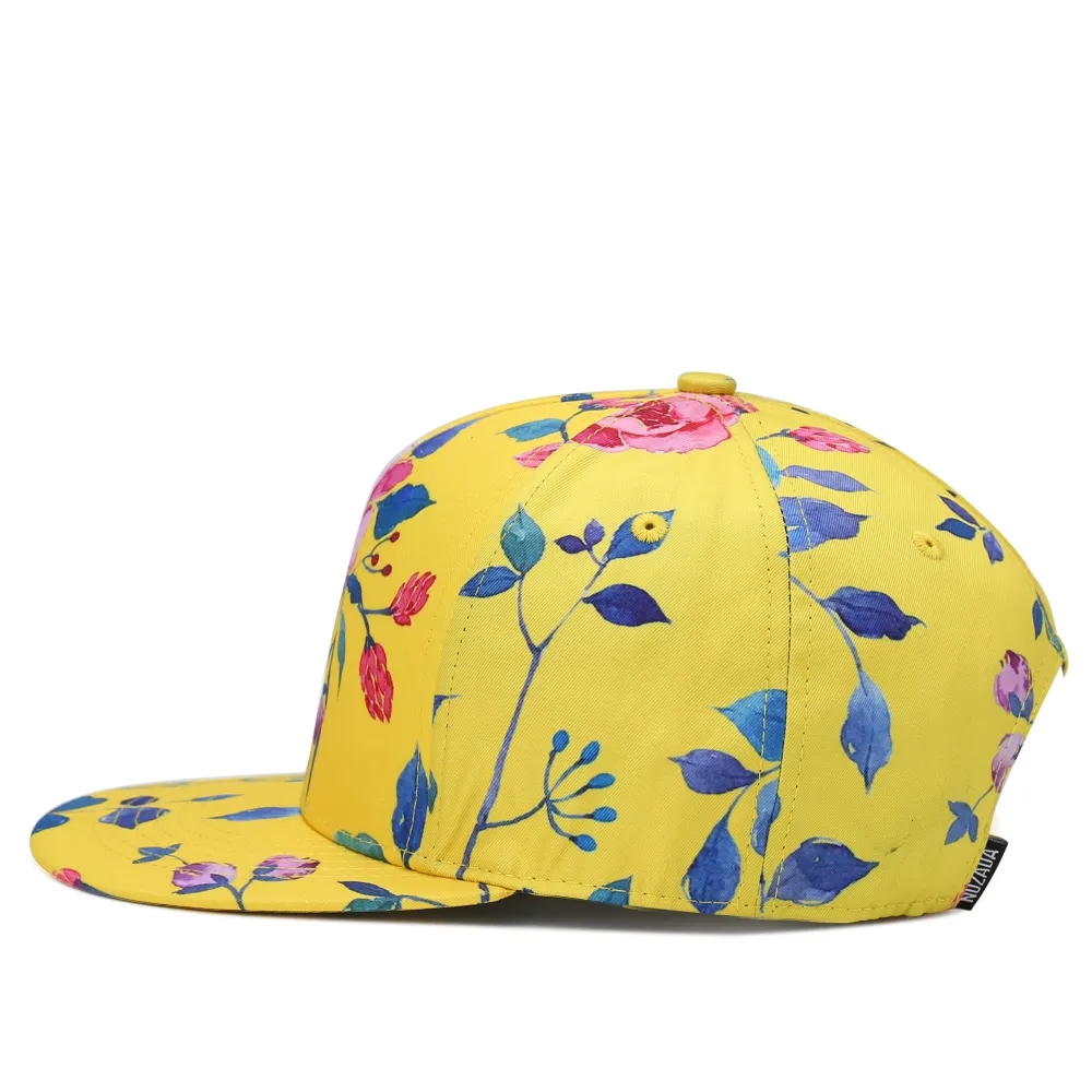 Floral Snapback Hat 4