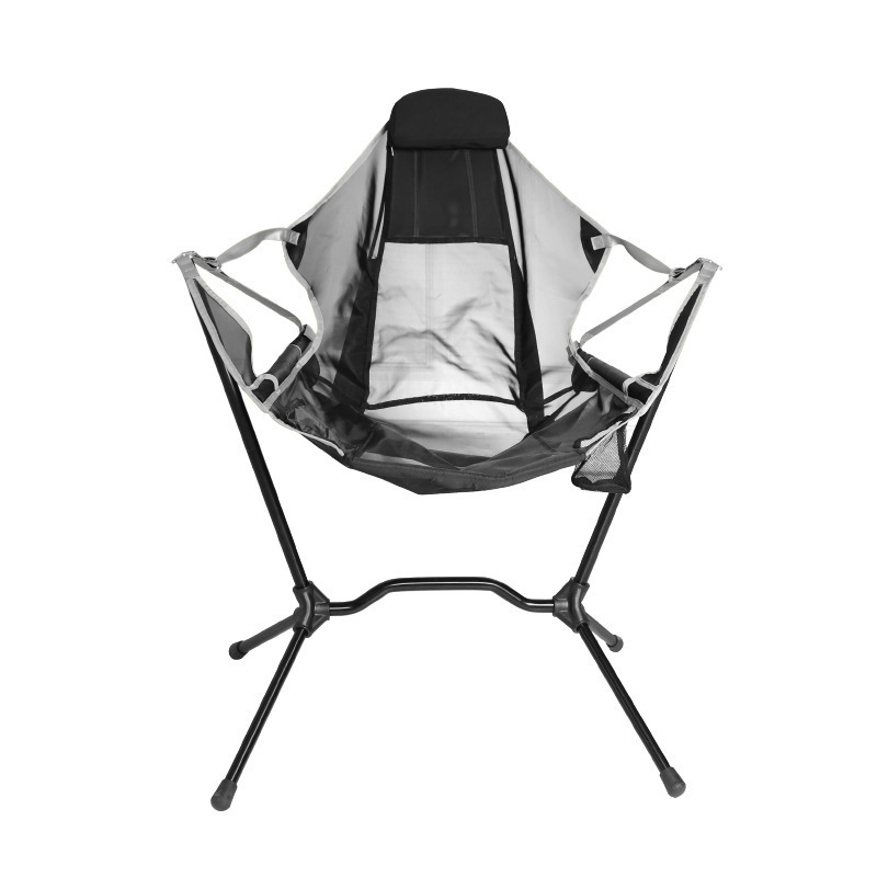 Outdoor Rocking Chair Aluminum Alloy Ultralight Camping Fishing Chair BBQ Portable Folding Back Chai 4