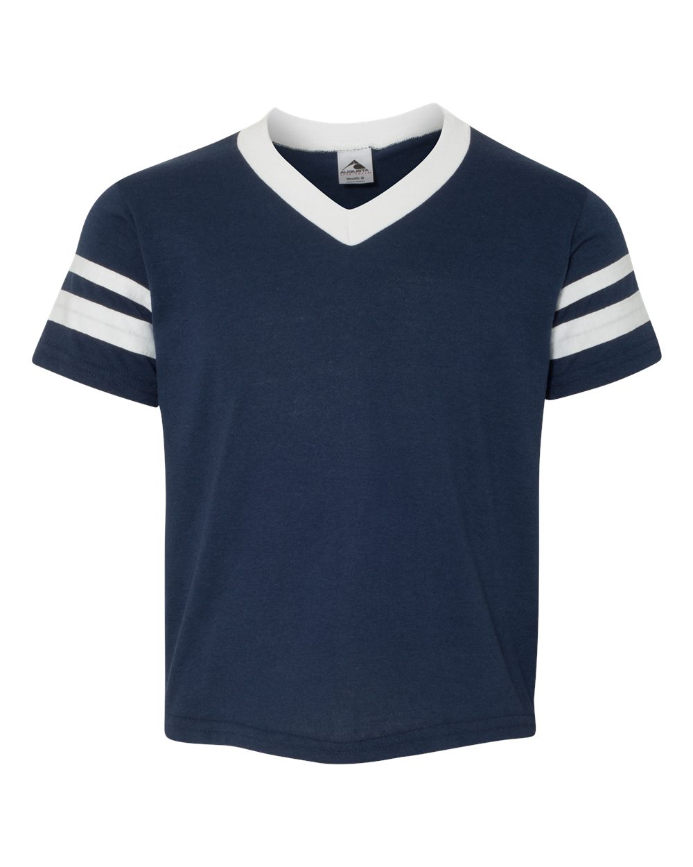 Youth V-Neck Jersey with Striped Sleeves - 361 23
