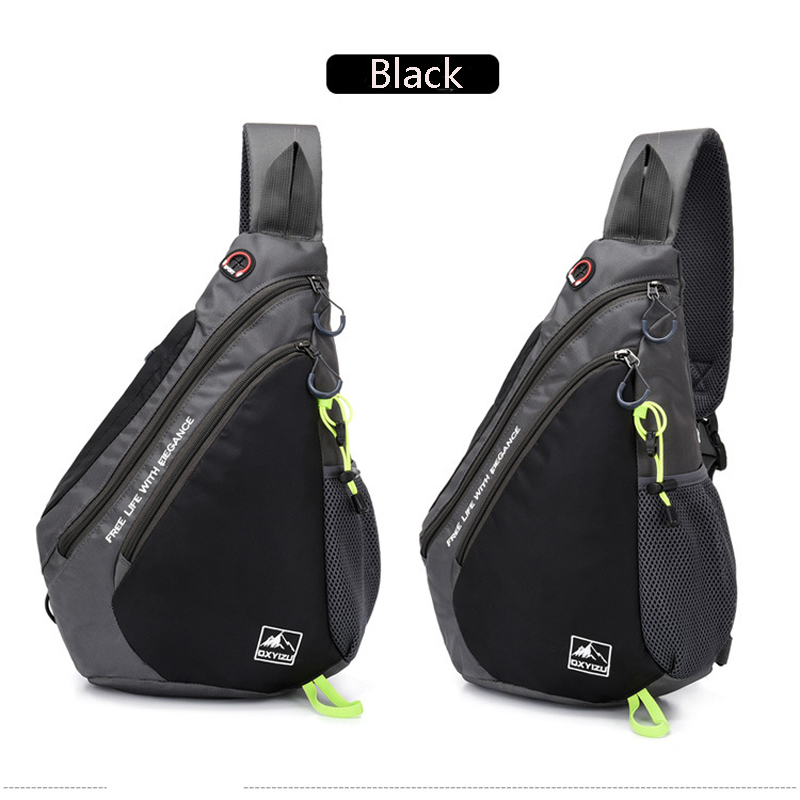 Sling Chest Shoulder Crossbody Bag w/USB Charging Port 10