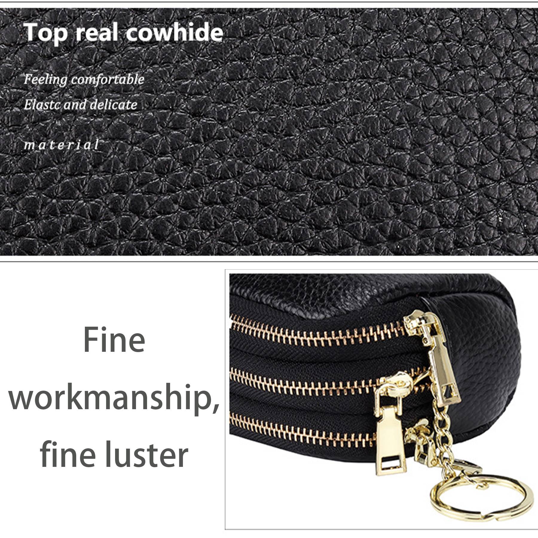 Genuine Leather Small multi-function key coin purse 5