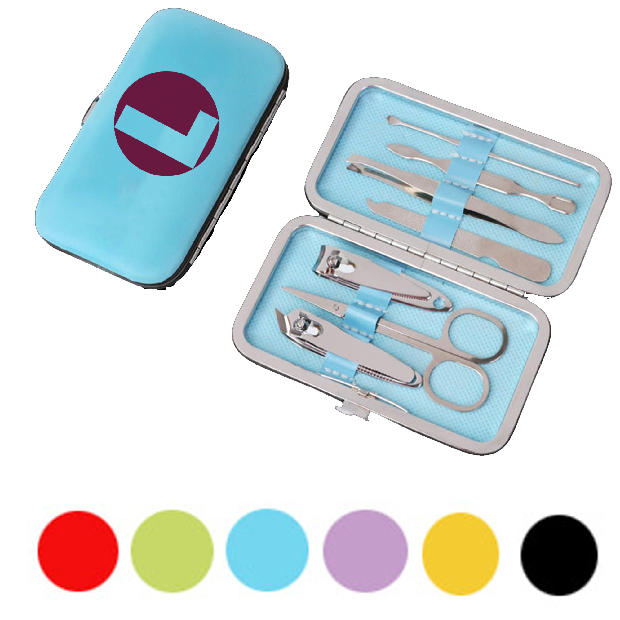 MOQ 20 Stainless Steel 7-Piece Manicure Tool Set 2