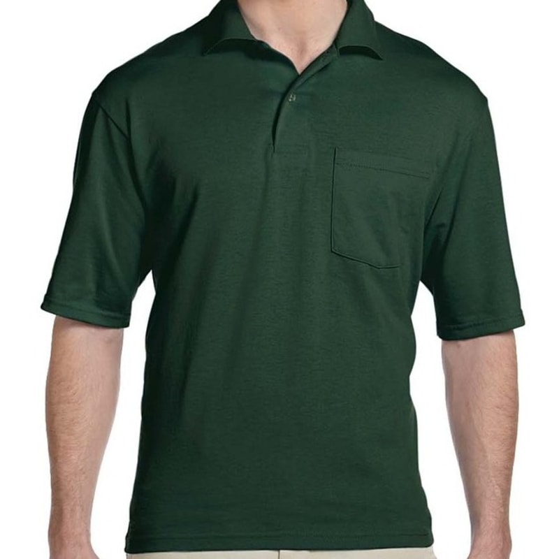 Jerzees 5.6 Oz., 50/50 Jersey Pocket Polo With SpotShield™ 11