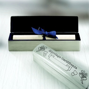 Wedding Certificate Box,. PF 9" L 1
