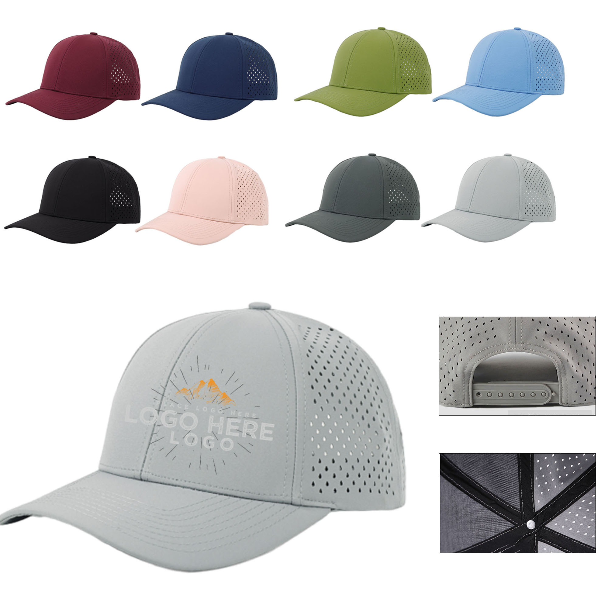 Multi Colored Quick Drying Sun Shading Baseball Cap 2