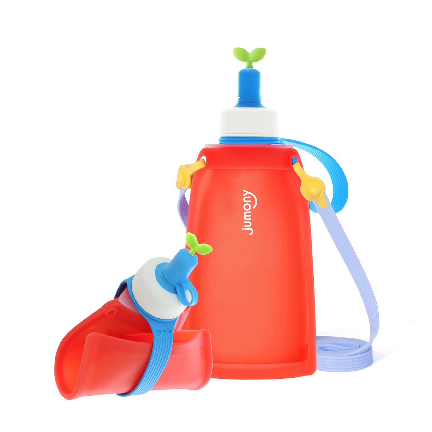 10 oz Silicone Collapsible Water Pouch with Straw Spout 5
