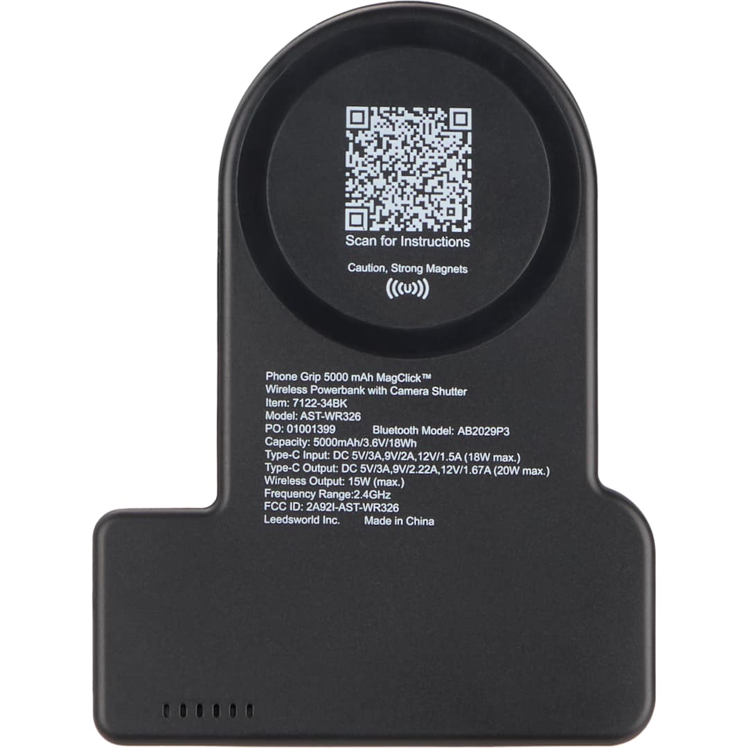Phone Grip 5000 mAh MagClick™ Powerbank and Shutte 2