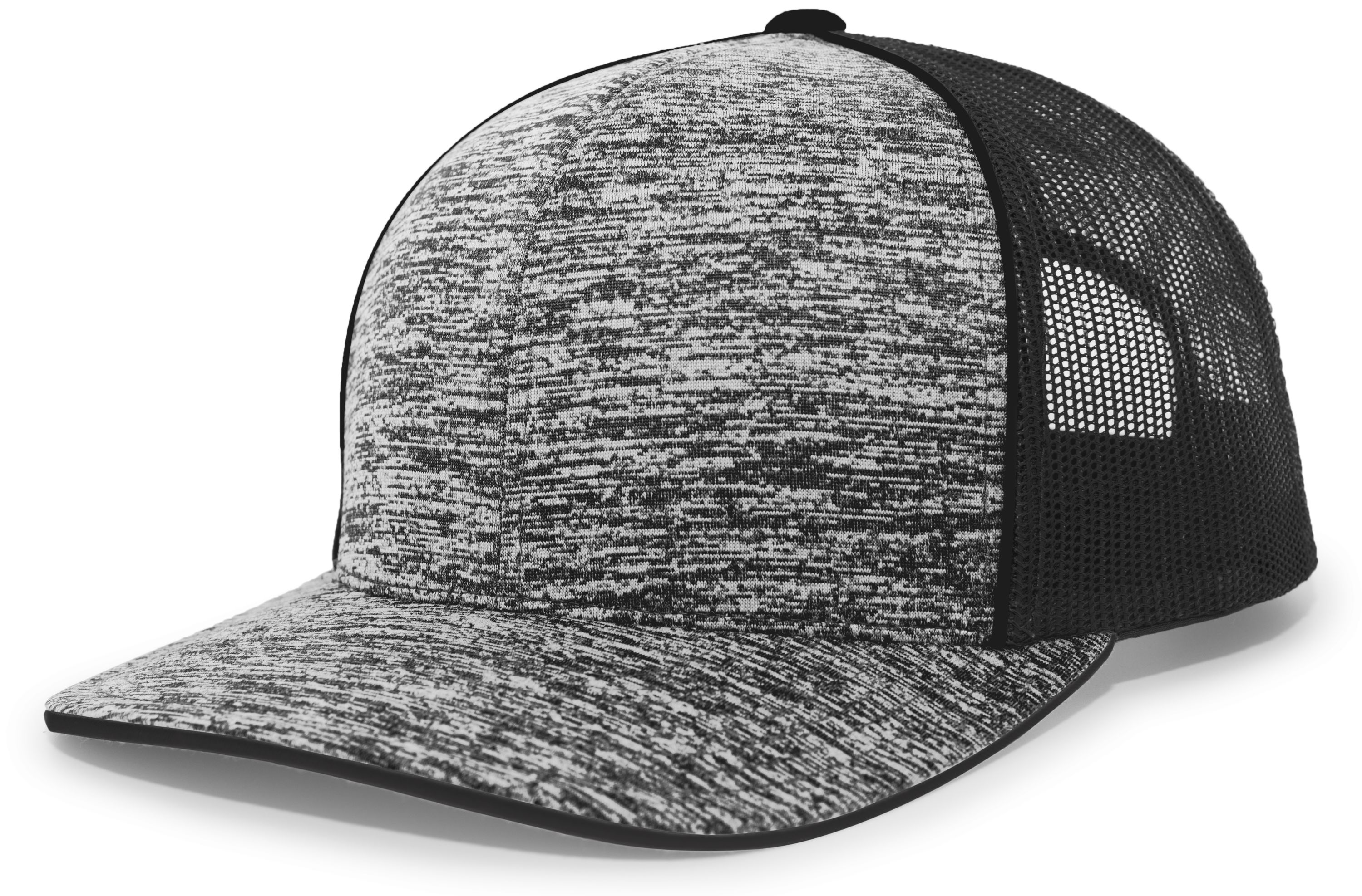 Aggressive Heather Trucker Snapback Cap 10